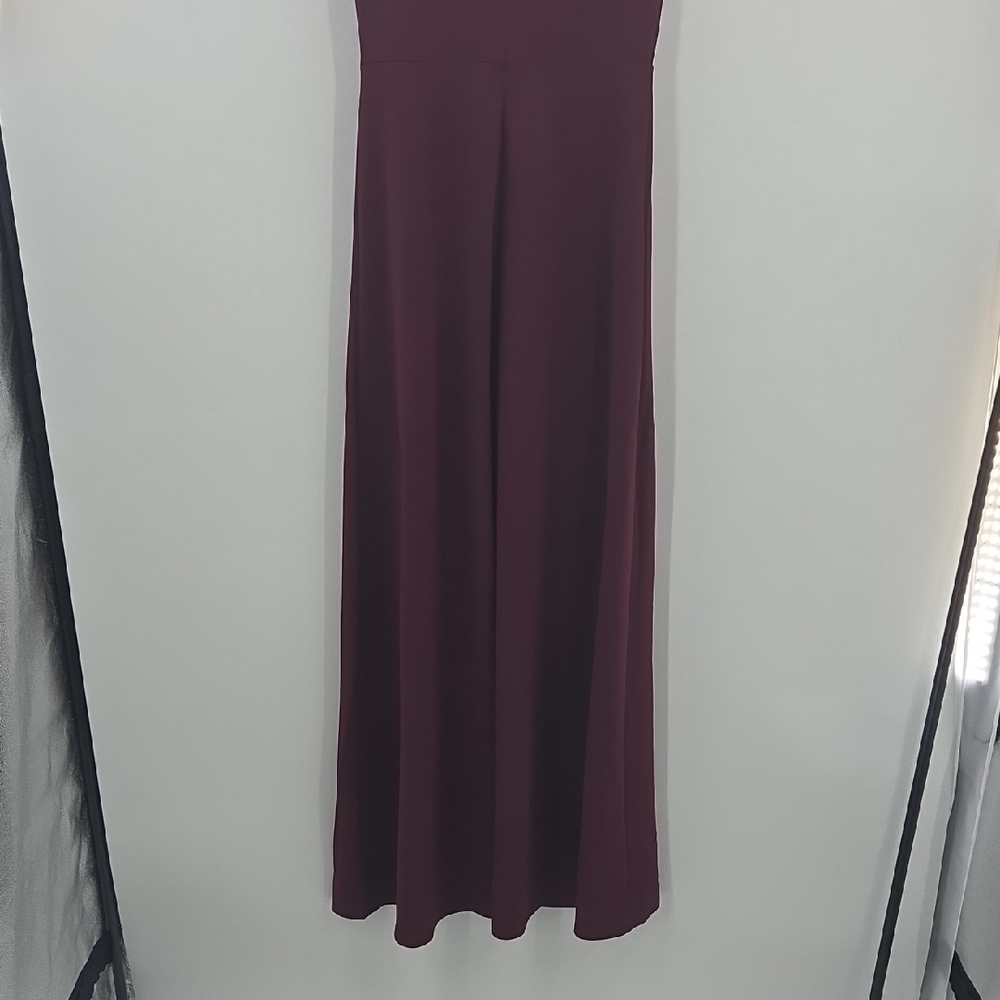 Chic Plum Maxi Dress With Dual Side Slits NWT - Picture 13 of 16